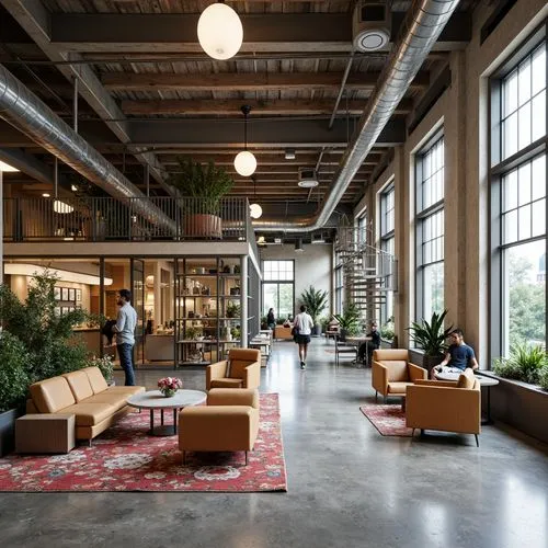 lofts,loft,modern office,packinghouse,dogpatch,offices,creative office,gensler,headquaters,company headquarters,resourcehouse,workspaces,rackspace,coworking,working space,factory hall,usine,lobby,officine,lumberyard