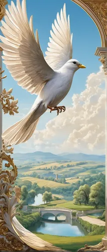 dove of peace,doves of peace,peace dove,bird frame,floral and bird frame,egret,white dove,bird kingdom,bird illustration,white bird,landscape background,background image,trumpet of the swan,flower and bird illustration,bird in the sky,migratory bird,bird painting,great white egret,harp of falcon eastern,fairy tern,Conceptual Art,Fantasy,Fantasy 22