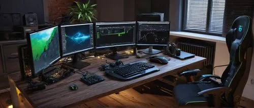 computer workstation,computer room,desk,fractal design,working space,computable,workstations,work space,workspace,workstation,wooden desk,monitor wall,bureau,setup,computer monitor,computerized,monitors,pc,desks,modern office,Art,Classical Oil Painting,Classical Oil Painting 37