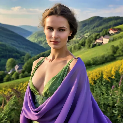 girl in a long dress,purple dress,green dress,verbena,ukrainian,viola,celtic woman,lena,tatra,eufiliya,vosges-rose,beautiful girl with flowers,la violetta,beauty in nature,carpathians,georgine,iulia h