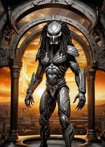 megalon,alien warrior,avp,xenomorph,giger,kotal,cylon,apollyon,chakan,steelman,chitauri,biomechanical,nekron,turrican,kabal,maximilien,cybersmith,xeno,urizen,arbiter,Illustration,Realistic Fantasy,Realistic Fantasy 13