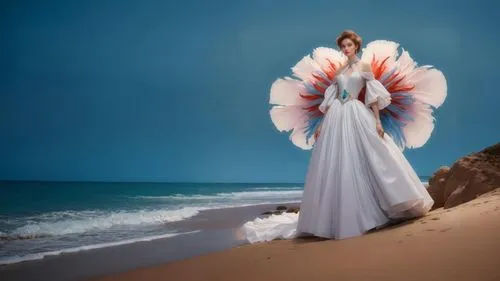 obatala,eurythmy,fairy peacock,sirene,conceptual photography,flamenca