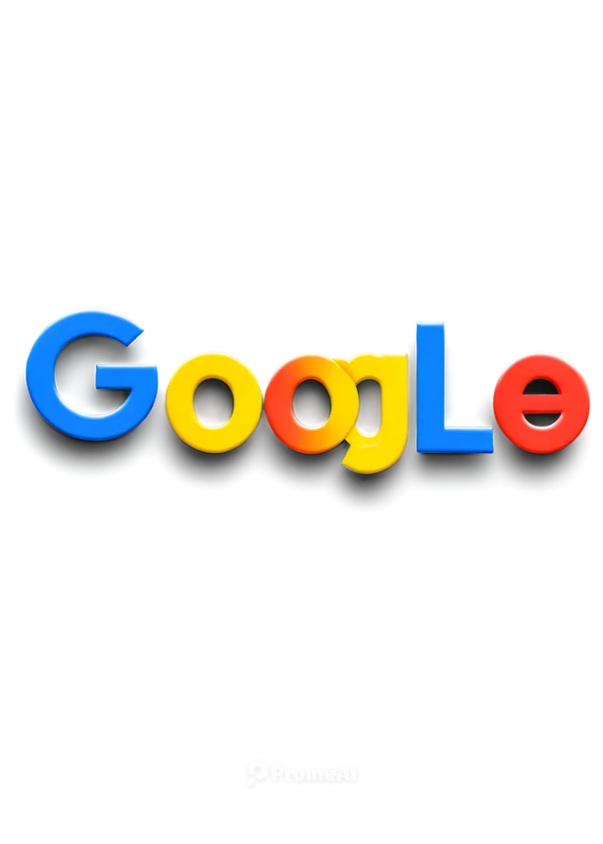 Google logo, colorful letters, black background, glossy effect, 3D appearance, centered composition, close-up shot, high contrast, vibrant colors, rounded font, subtle shading, modern design, bright l