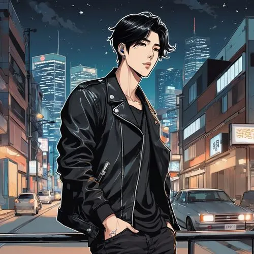 busan night scene,kai,city lights,guk,choi kwang-do,ren,seoul,dusk background,citylights,city ​​portrait,korean drama,anime boy,yukio,ziu,busan,songpyeon,anime cartoon,spy visual,so in-guk,shibuya,Illustration,Japanese style,Japanese Style 06