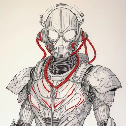 ultron,cyborg,cybersmith,sektor,gantman,ultraman,Illustration,Paper based,Paper Based 19