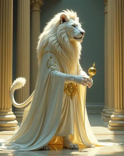 lion white,goldlion,white lion,lion father,aslan,pangeran,Conceptual Art,Fantasy,Fantasy 01