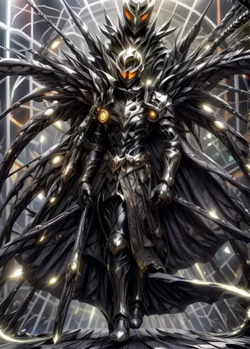 archangel,cynosbatos,the archangel,emperor,black angel,dark angel,corvin,armored,monarch,black raven,king of the ravens,angel of death,figure of justice,dark-type,knight star,corvus,wild emperor,knight armor,the ruler,crow queen