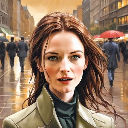 oil painting on canvas,world digital painting,city ​​portrait,romantic portrait,oil painting,portrait background,art painting,the girl's face,walking in the rain,katniss,fantasy portrait,portrait of a girl,digital painting,cg artwork,oil on canvas,artist portrait,sprint woman,golden rain,woman walking,sci fiction illustration,Digital Art,Comic