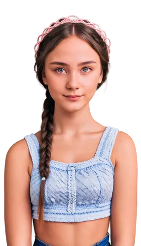 girl in overalls,teen,crop top,women's clothing,png transparent,girl in t-shirt,portrait background,knitting clothing,cotton top,women clothes,rose png,pigtail,bodice,transparent background,young woman,overalls,girl with cereal bowl,png image,artificial hair integrations,lori,Illustration,Black and White,Black and White 09