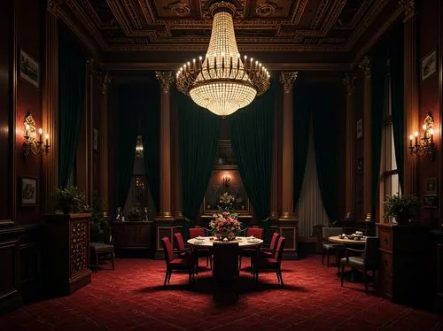 dining room,royal interior,ornate room,baccarat,victorian room,chandeliers,hotel hall,ritzau,ballroom,seelbach,danish room,highclere castle,claridge,wade rooms,cochere,lanesborough,gleneagles hotel,enfilade,anteroom,foyer