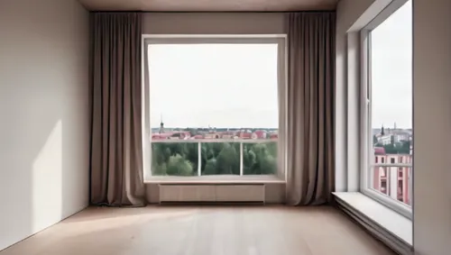 danish room,bedroom window,window treatment,window blind,modern room,window view,window covering,empty room,window curtain,bedroom,apartment,window blinds,french windows,an apartment,shared apartment,window frames,room divider,milan,white room,big window