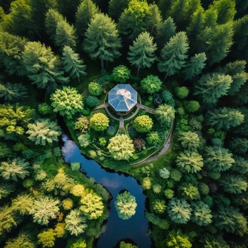 little planet,tiny world,earth in focus,lensball,people in nature,drone shot,green trees with water,germany forest,nature and man,drone view,small planet,mother earth squeezes a bun,drone image,vancouver island,drone photo,floating over lake,lithuania,360 °,green forest,finland,Art,Classical Oil Painting,Classical Oil Painting 10