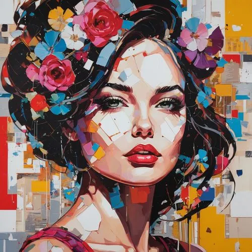 I am enough,nielly,viveros,vanderhorst,pacitti,chevrier,jeanneney,rone,jasinski,girl in flowers,coomber,rankin,boho art,dussel,geisha girl,gagnon,emic,bohemian art,flamenca,pintura,ignatiev,Conceptual