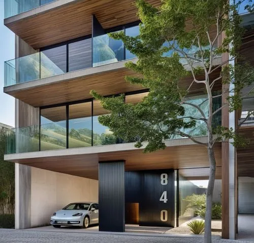 Realista
Respetar la imagen,a car that is sitting in front of a building,modern house,modern architecture,underground garage,cube house,cubic house,dunes house,Photography,General,Realistic