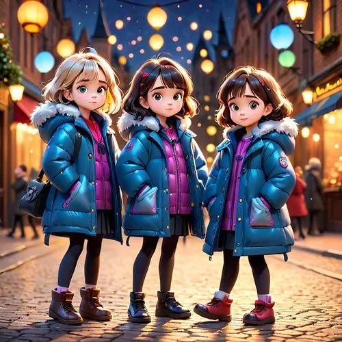 starlighters,christmas dolls,chipettes,carol singers,eurodisney,christmas movie,Anime,Anime,Cartoon