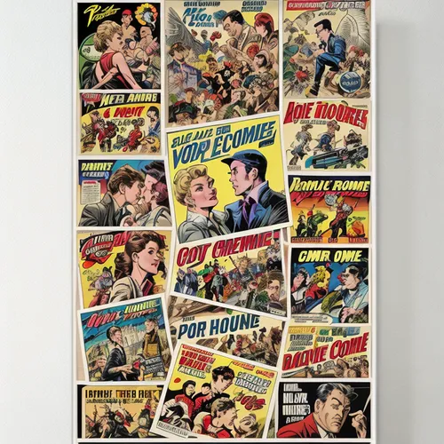 comic books,comic paper,retro 1950's clip art,comic book,vintage labels,comic book bubble,sports collectible,fifties records,wall calendar,pin ups,comic halftone,vintage papers,filmstrip,marvel comics