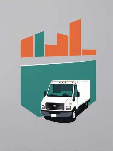 Create a minimalist U-Haul logo with clean lines and a monochromatic color scheme for a professional moving service.,commercial vehicle,vehicle transportation,light commercial vehicle,automobile repai