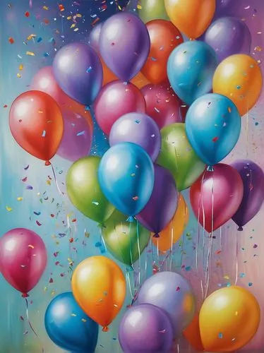 colorful balloons,happy birthday balloons,balloons mylar,rainbow color balloons,balloons,birthday balloons,Conceptual Art,Daily,Daily 32