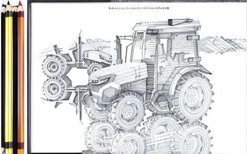 agricultural machinery,agricultural machine,combine harvester,magirus-deutz,tractor,cd cover,magirus,farm tractor,coloring book for adults,agricultural engineering,machinery,coloring for adults,roumba