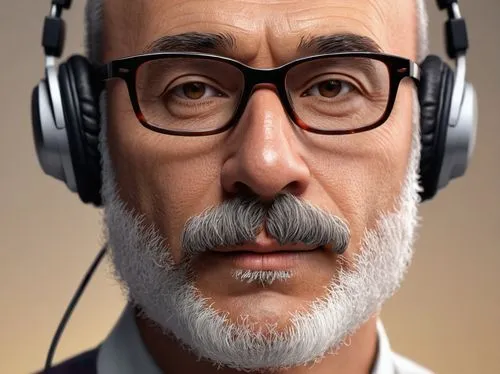 audiophile,wireless headset,old elektrolok,reading glasses,headset,bluetooth headset,wireless headphones,headsets,man portraits,headphone,audio player,walkman,elderly man,headset profile,audio accessory,white beard,engineer,professor,analyze,spotify icon,Art,Artistic Painting,Artistic Painting 48