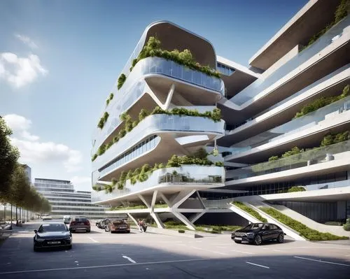 multi storey car park,interlace,mipim,futuristic architecture,europan,urban design,nanterre,greentech,vinoly,bjarke,mvrdv,scampia,seidler,zorlu,superhighways,smart city,parking system,ecotech,planta,underground garage,Photography,General,Realistic