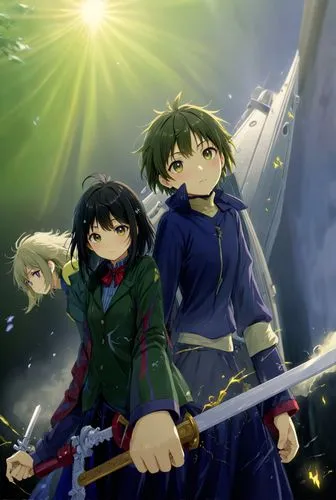 madlax,beautiful girls with katana,pelleas,shinran,clamp,fubuki,Anime,Anime,Realistic