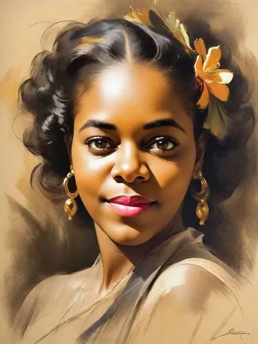 odetta,mtetwa,coretta,nzinga,african woman,charlayne,ibibio,oluchi,sarafina,odonkor,mazibuko,mapisa,thandeka,african american woman,mwanawasa,lachanze,mbete,digital painting,chioma,mahlasela,Digital Art,Impressionism