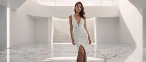 a floor-length dress,vionnet,dress form,white room,fashiontv,roitfeld,fashion vector,mugler,compositing,rotoscoping,streitfeld,dior,webgl,3d rendering,indal,oculus,softimage,tahiliani,geometric body,girl in a long dress,Photography,Fashion Photography,Fashion Photography 13