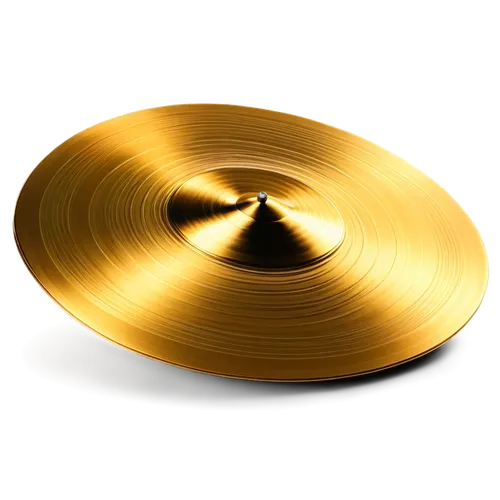 Shiny metallic cymbal, curved shape, reflective surface, bright silver color, dynamic movement, vibrating edges, splash of light, sharp sound wave, musical instrument, solo, close-up shot, shallow dep