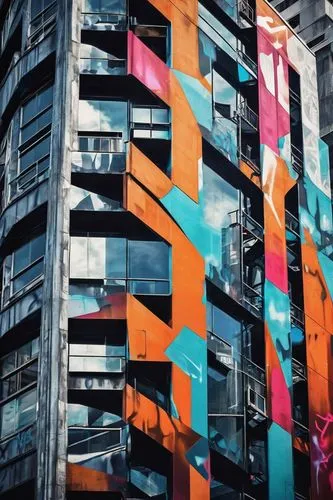 colorful facade,colorful city,graffiti,graffiti art,abstract corporate,facade painting,abstract retro,graffitti,cladding,são paulo,paulista,tokyo,facade panels,color wall,grafitti,kobra,taikoo,avanade,kaleidoscape,urban art,Conceptual Art,Graffiti Art,Graffiti Art 09