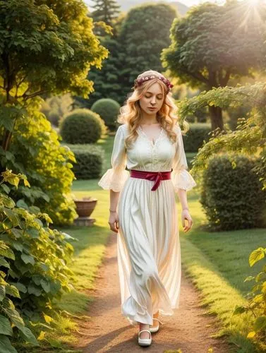 girl in the garden,celtic woman,secret garden of venus,jessamine,garden fairy,margairaz