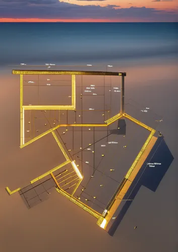 continental shelf,offshore wind park,sea trenches,coastal protection,cargo containers,shipping container,construction area,floorplan home,architect plan,artificial island,very large floating structure,cube sea,floating production storage and offloading,construction site,floating huts,cube stilt houses,beach defence,container freighter,shipping containers,relief map,Photography,General,Realistic