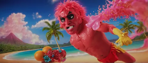 polyp,carnival horse,goji,leninade,choripán,guava,landmannahellir,grenadine,cynorhodon,piñata,delight island,cd cover,dinosaruio,guava jam,plasticine,luau,cgi,strawberry guava,gummybears,kong,Illustration,Realistic Fantasy,Realistic Fantasy 37