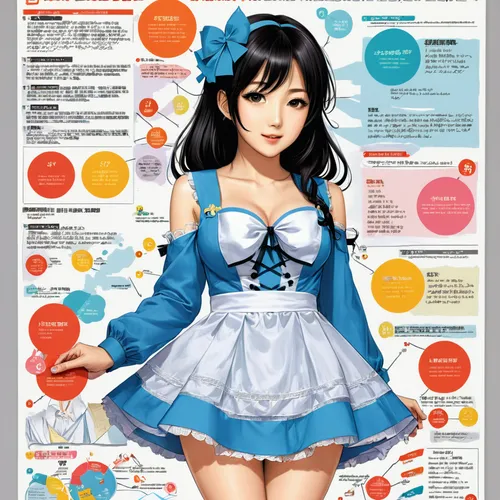 Marin Kitagawa from anime My Dress-up Darling,anime japanese clothing,japanese idol,infographics,playmat,chinese horoscope,medical concept poster,the japanese doll,japanese kawaii,japanese doll,cyan,b