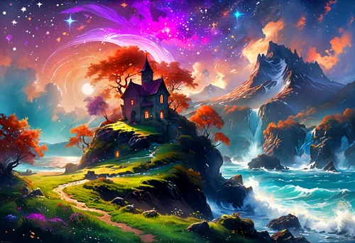 fantasy landscape,fantasy picture,dreamlands,legendarium,fantasy art,dreamland