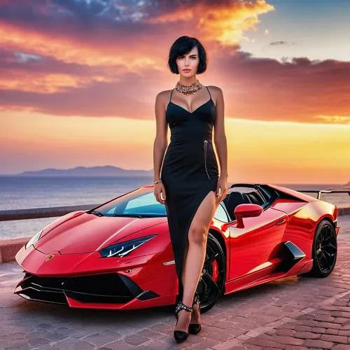 lamborgini,superleggera,luxury cars,lady in red,bbci,lambo,Photography,General,Realistic