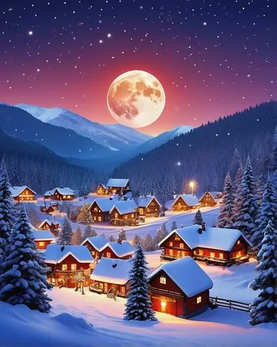 christmas landscape,christmas snowy background,christmasbackground,winter village,winter background,christmas scene,christmas background,christmas town,north pole,snow landscape,snowy landscape,christmas wallpaper,myfestiveseason romania,christmas night,snow scene,the holiday of lights,winter landscape,christmas village,night snow,moonlit night,Photography,Documentary Photography,Documentary Photography 33