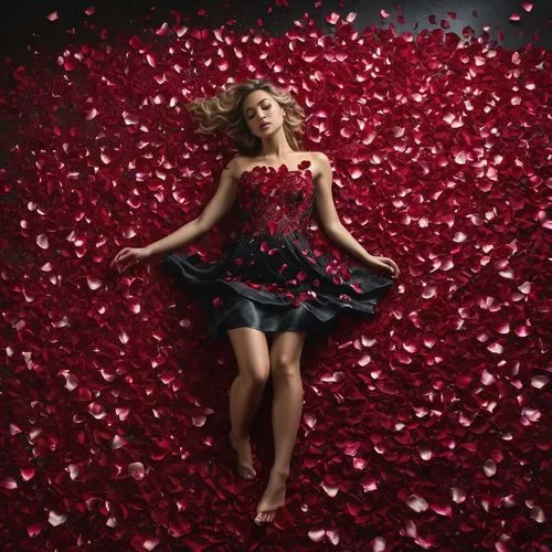 rose petals,fallen petals,red petals,red confetti,with roses,dried petals,Photography,General,Fantasy