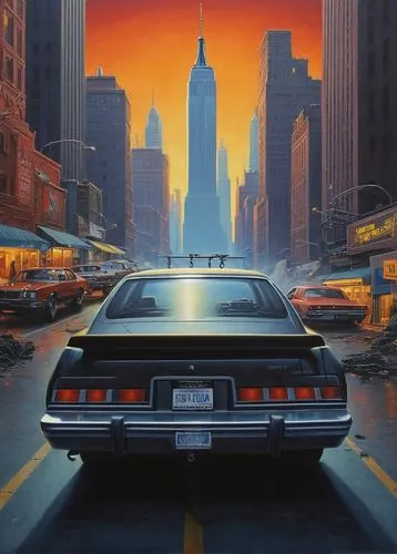 mcquarrie,polara,fiero,lebaron,deodato,delorean,toronado,cadillac eldorado,mcquary,giugiaro,camaros,hildebrandt,chrysler,ford granada,oldsmobile,testarossa,camaro,motorcity,pontiac,camero,Illustration,Realistic Fantasy,Realistic Fantasy 18