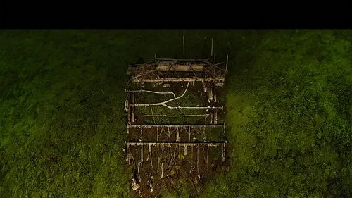 Ruinas,chair in field,empty swing,farm gate,archery stand,swamp,treehouse,Conceptual Art,Sci-Fi,Sci-Fi 01