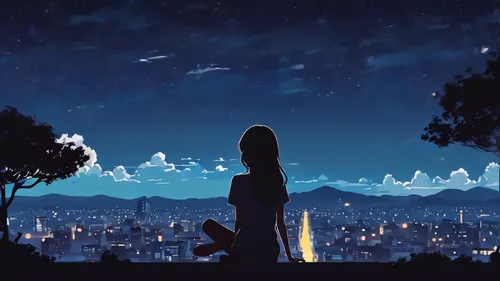 tsukihime,kizu,violet evergarden,clear night,japan's three great night views,starry sky,night scene,tanabata,the night sky,city lights,nightsky,night sky,nouaimi,nightscape,evernight,boogiepop,darjeeling,dusk background,thatgamecompany,citylights,Illustration,Japanese style,Japanese Style 06