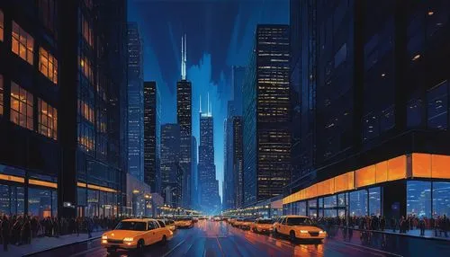 coruscant,coruscating,metropolis,cybercity,skyscrapers,city at night,mcquarrie,koyaanisqatsi,1 wtc,cityscape,megacorporations,fantasy city,futuristic landscape,skylines,capcities,city highway,cityscapes,world digital painting,manhattan,city lights,Illustration,Abstract Fantasy,Abstract Fantasy 20