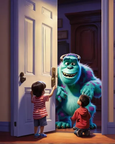 monster's inc,toy's story,disney baymax,home door,minion hulk,toy story,stitch,in the door,neighbors,the little girl's room,the door,open door,kids room,happy father's day,cute cartoon image,boy's room picture,best moment,happy fathers day,wall,beautiful moment,Conceptual Art,Daily,Daily 01