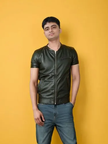 sukhwinder,bhardwaj,dadlani,gaurav,karan,social,Male,Indians,Youth adult,L,Aviator Jacket,Pure Color,Orange