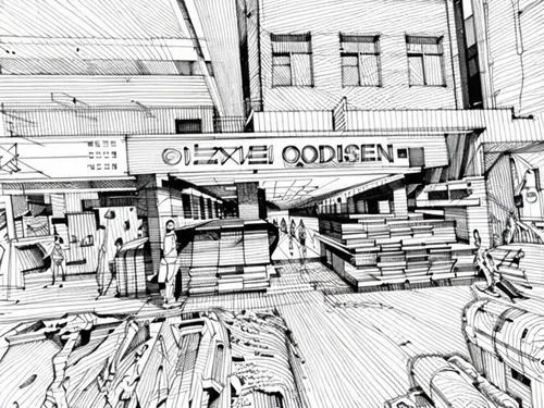 store fronts,vegetable market,market,the market,grocer,comic style,butcher shop,convenience store,market stall,watercolor shops,fish market,covered market,kowloon city,store front,southernwood,eastgat