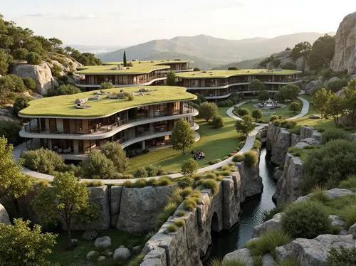 amanresorts,golf hotel,karst landscape,golf resort,house in the mountains,cottars,indian canyons golf resort,house in mountains,ecovillages,the golf valley,cetina,alpine village,mountain settlement,indian canyon golf resort,building valley,zagoria,tulou,fallingwater,rivendell,laliashvili