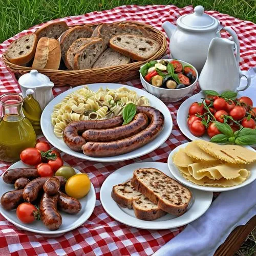 danish breakfast plate,eastern european food,hungarian food,sausage plate,breakfast plate,garden breakfast,sausage platter,leittafel,slovakian cuisine,czech cuisine,picnic basket,german food,viennese cuisine,breakfast outside,thuringian sausage,french food,food table,georgian cuisine,portuguese food,typical food,Photography,General,Realistic