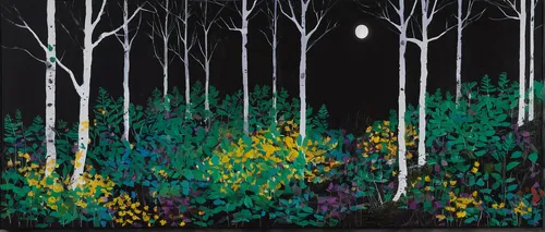 birch forest,haunted forest,forest dark,forest background,the forest,the forests,tree grove,forest of dreams,the woods,forest landscape,slender,forest,enchanted forest,black landscape,birch trees,forest man,deciduous forest,black forest,forest glade,birch tree illustration,Art,Artistic Painting,Artistic Painting 23