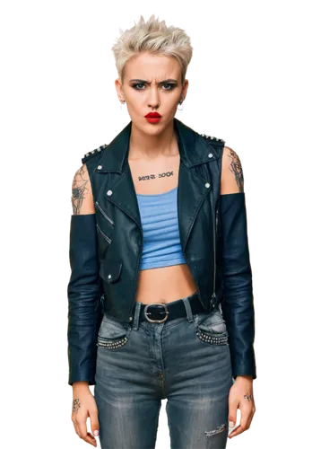 denim background,derivable,jeans background,holtzmann,perrie,punk,punk design,portrait background,robyn,grimes,androgyne,jean jacket,rock chick,electropop,androgyny,jojo,photo shoot with edit,leather jacket,edit icon,pop art background,Illustration,Realistic Fantasy,Realistic Fantasy 12