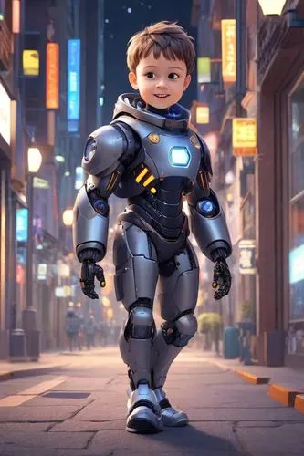 kid hero,minibot,disney baymax,steel man,cinema 4d,cute cartoon character,3d man,animated cartoon,cyborg,tracer,character animation,baymax,valerian,cgi,digital compositing,metropolis,tony stark,nova,ironman,b3d,Digital Art,3D